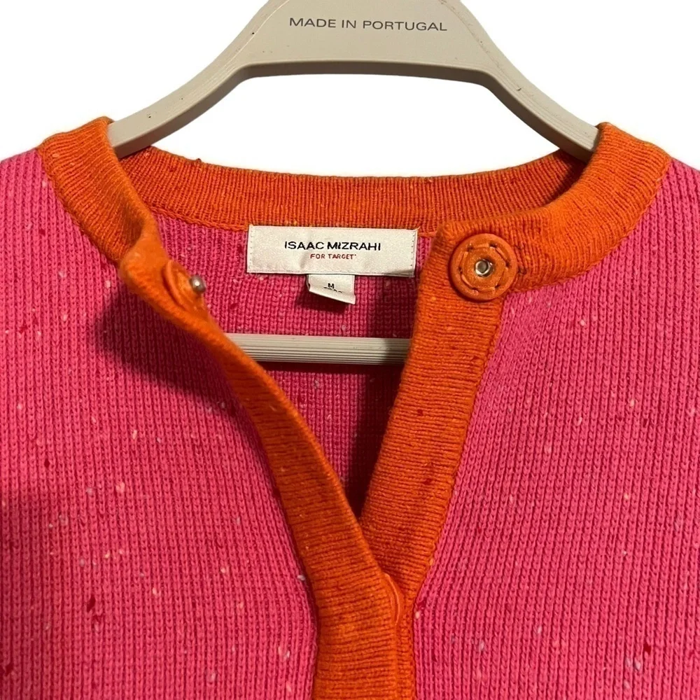 Isaac Mizrahi Pink cardigan wool blend girl sweater